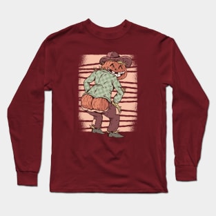 Scarecrow Pumpkin Long Sleeve T-Shirt